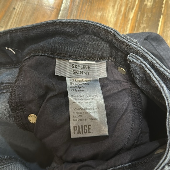 NEW WITH TAGS PAIGE SKYLINE SKINNY WOMENS SIZE 24 - Picture 5 of 7